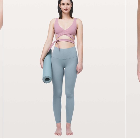 EUC Lululemon Align HR 28” Blue Leggings Size 4 - Picture 4 of 10